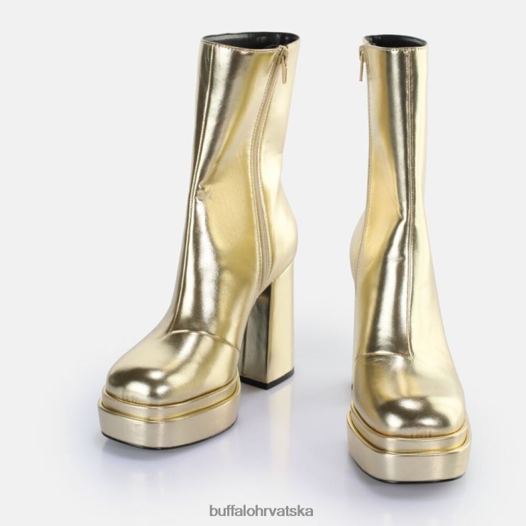 zlato Buffalo svibanj zip boot mid ankle boot vegan |čizme TDD6T534